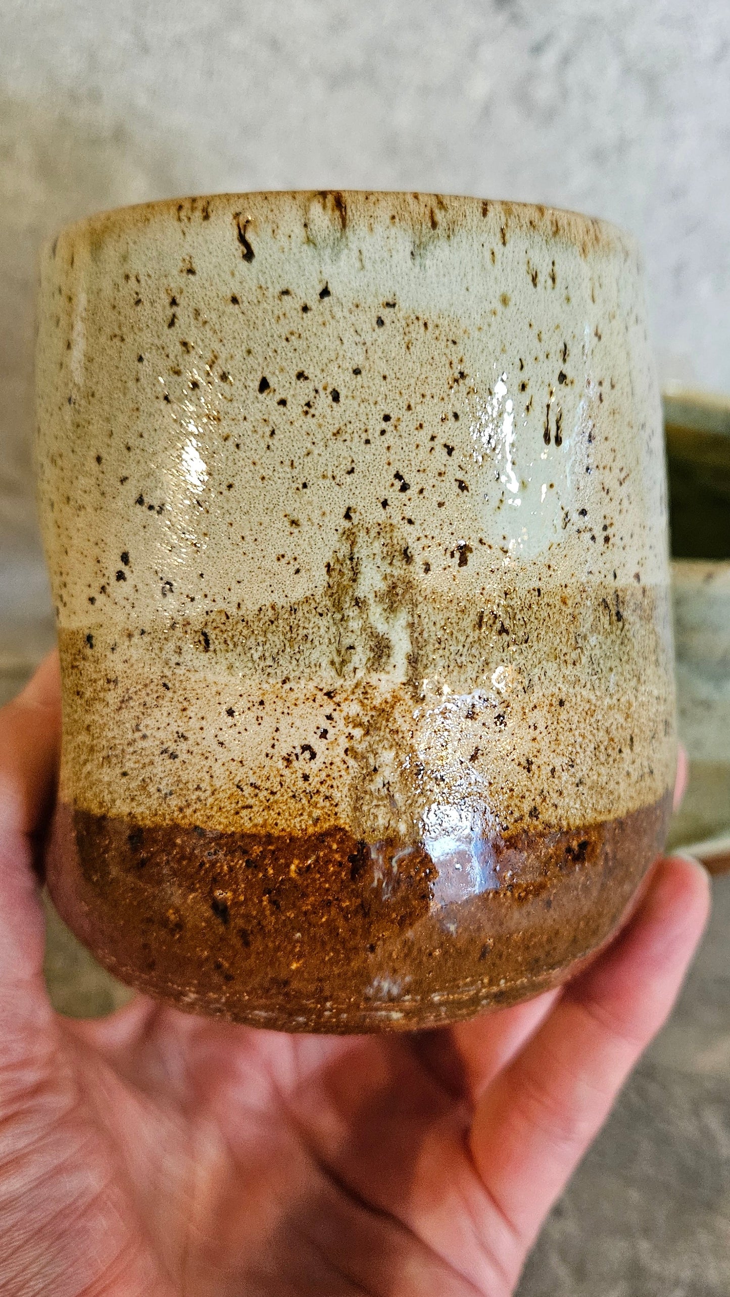 Thumb dent Tumbler- Moss