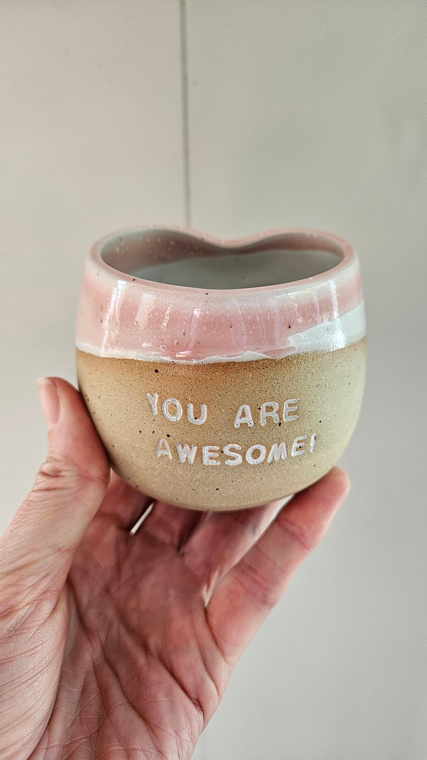 Affirmation Heart tumblers