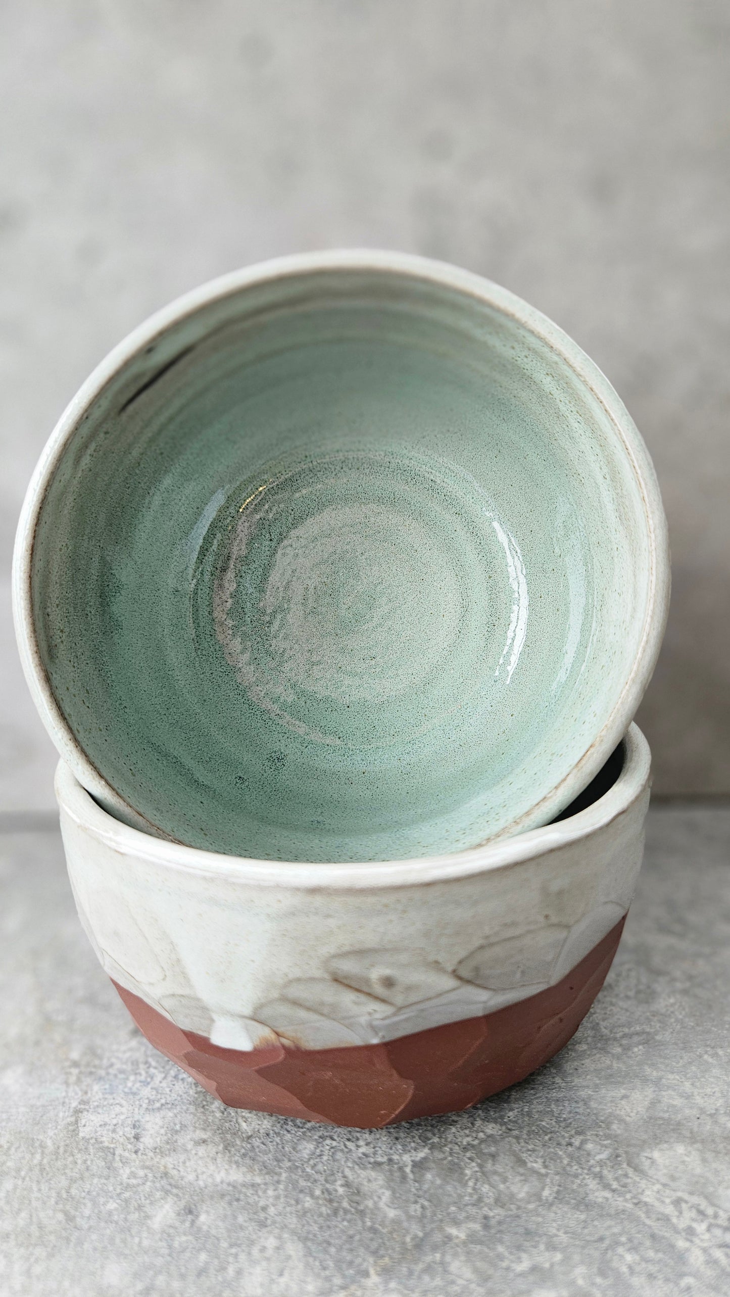 Red Rock Faceted bowls