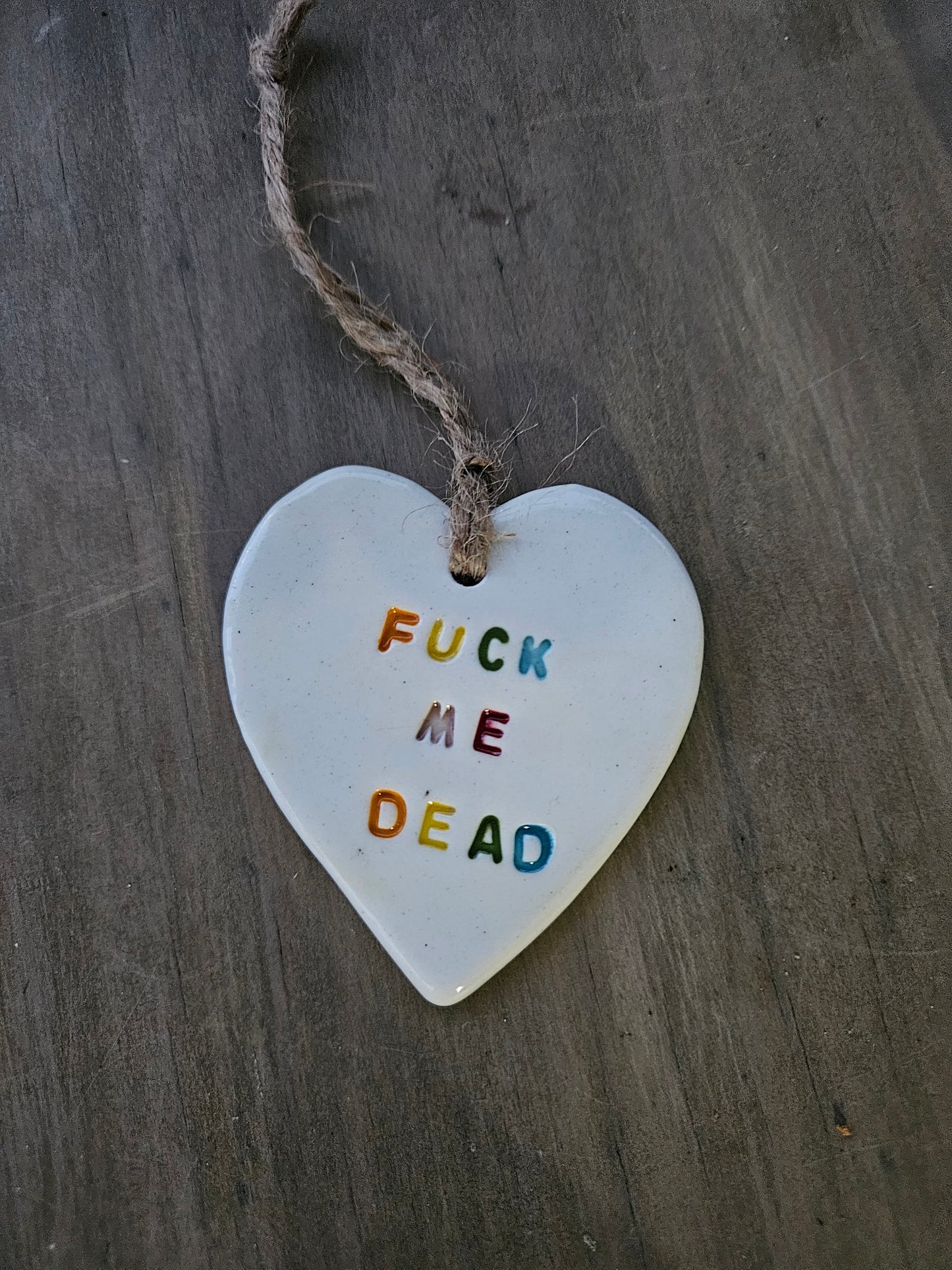 Hanging naughty hearts