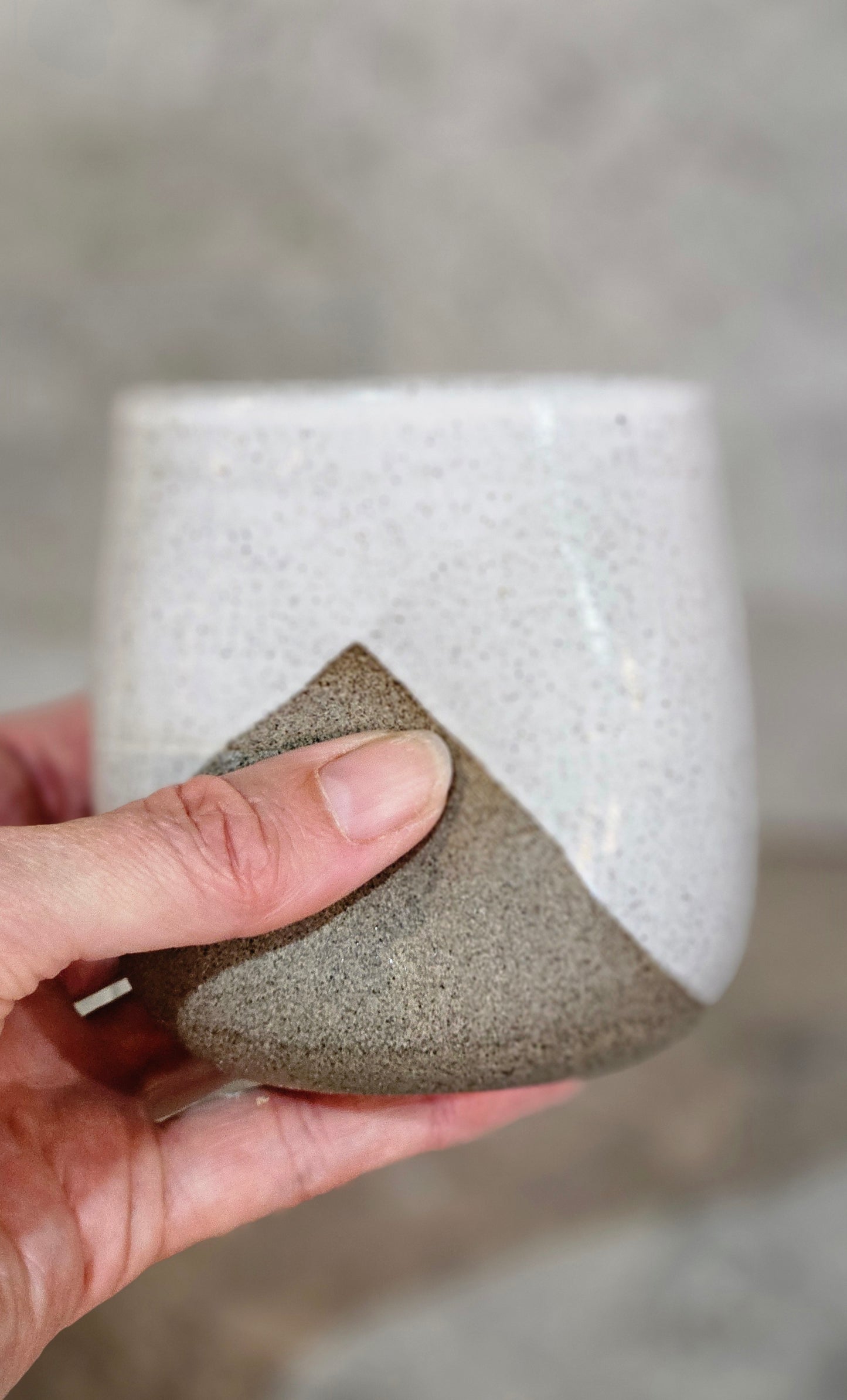 Grey stone Thumb Dent tumblers