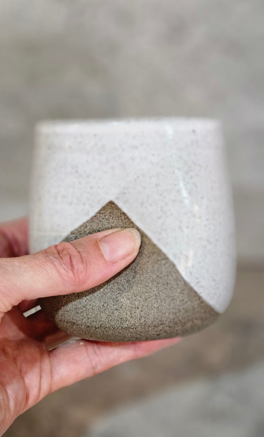 Grey stone Thumb Dent tumblers