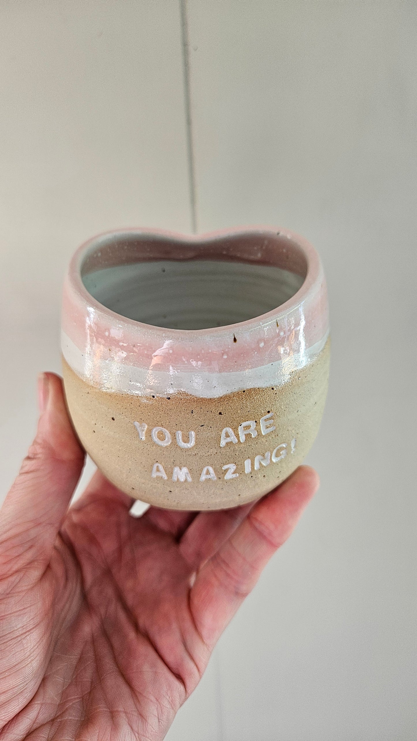Affirmation Heart tumblers