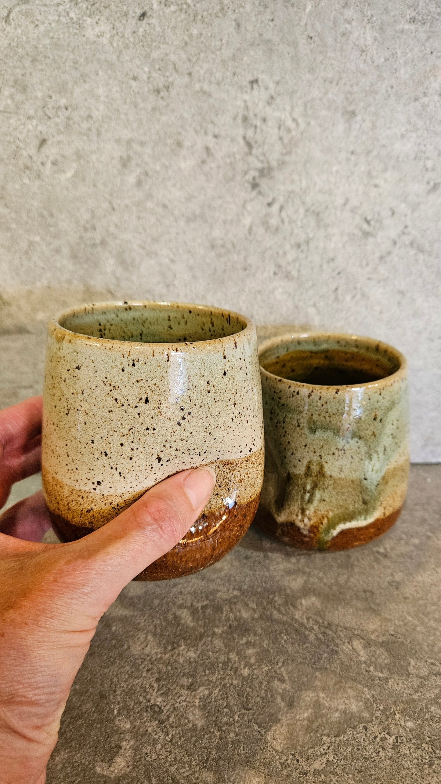 Thumb dent Tumbler- Moss