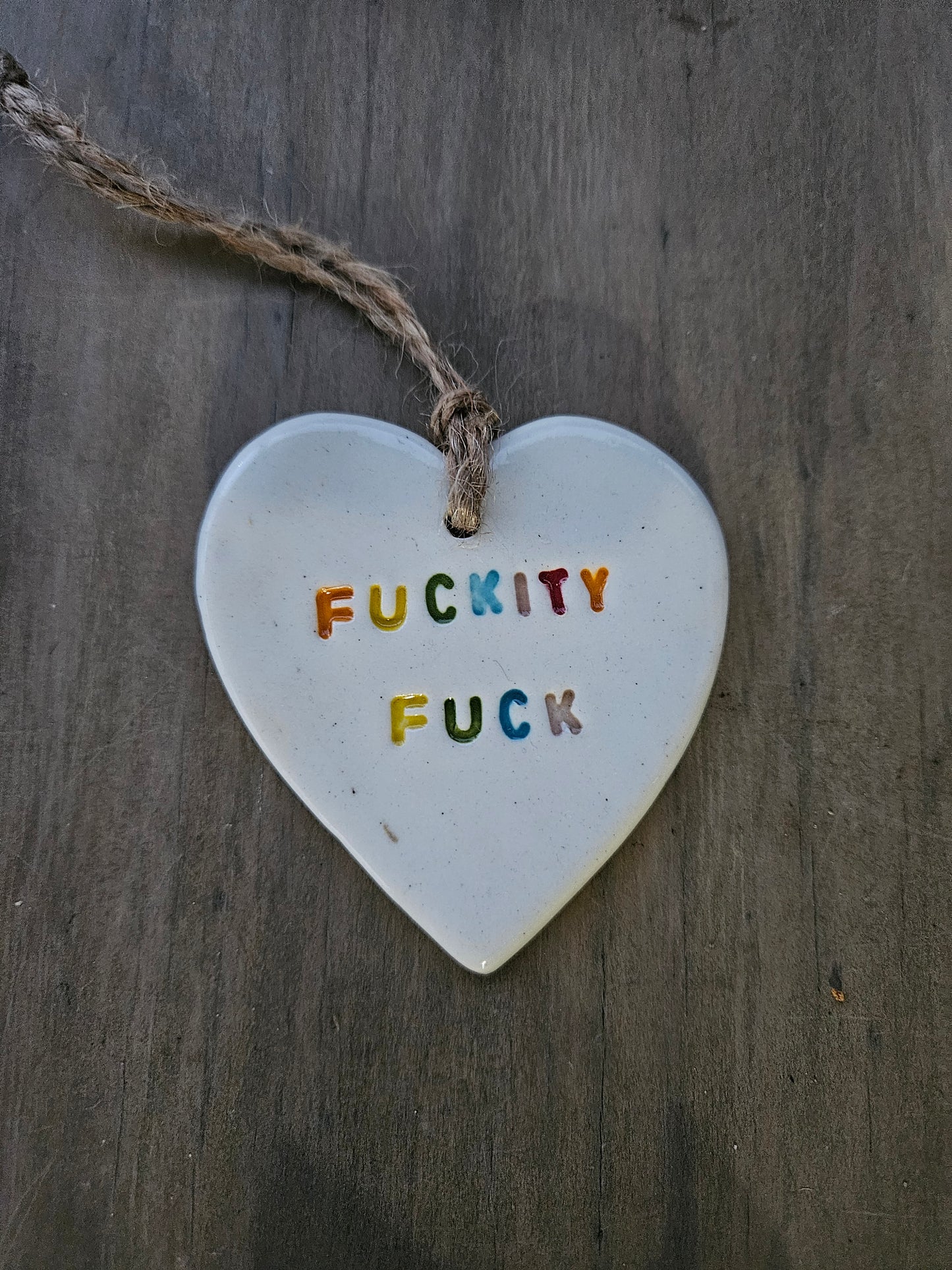 Hanging naughty hearts