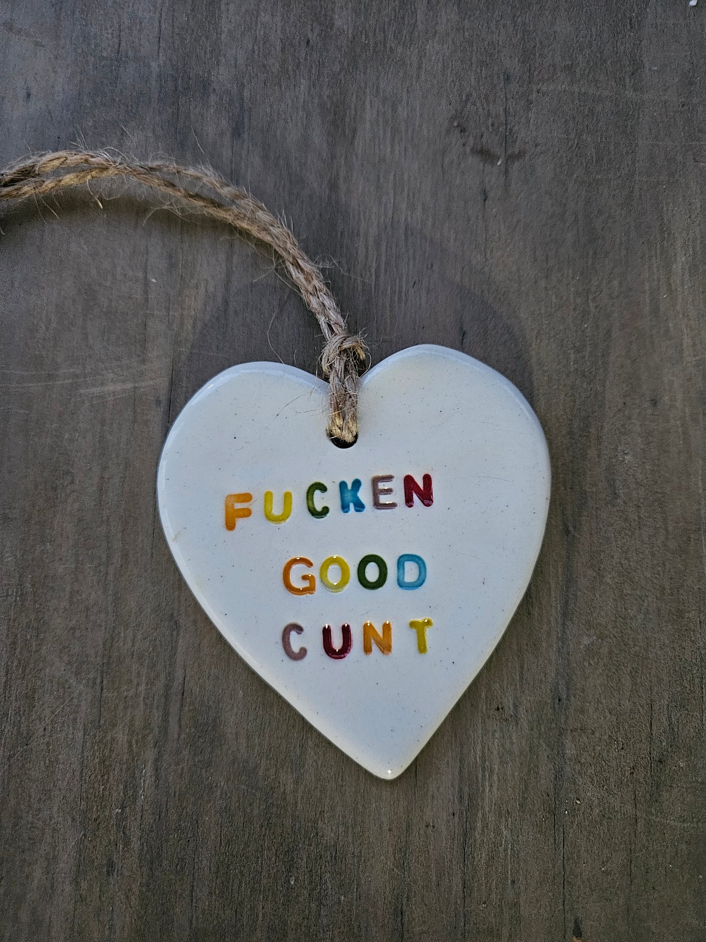 Hanging naughty hearts
