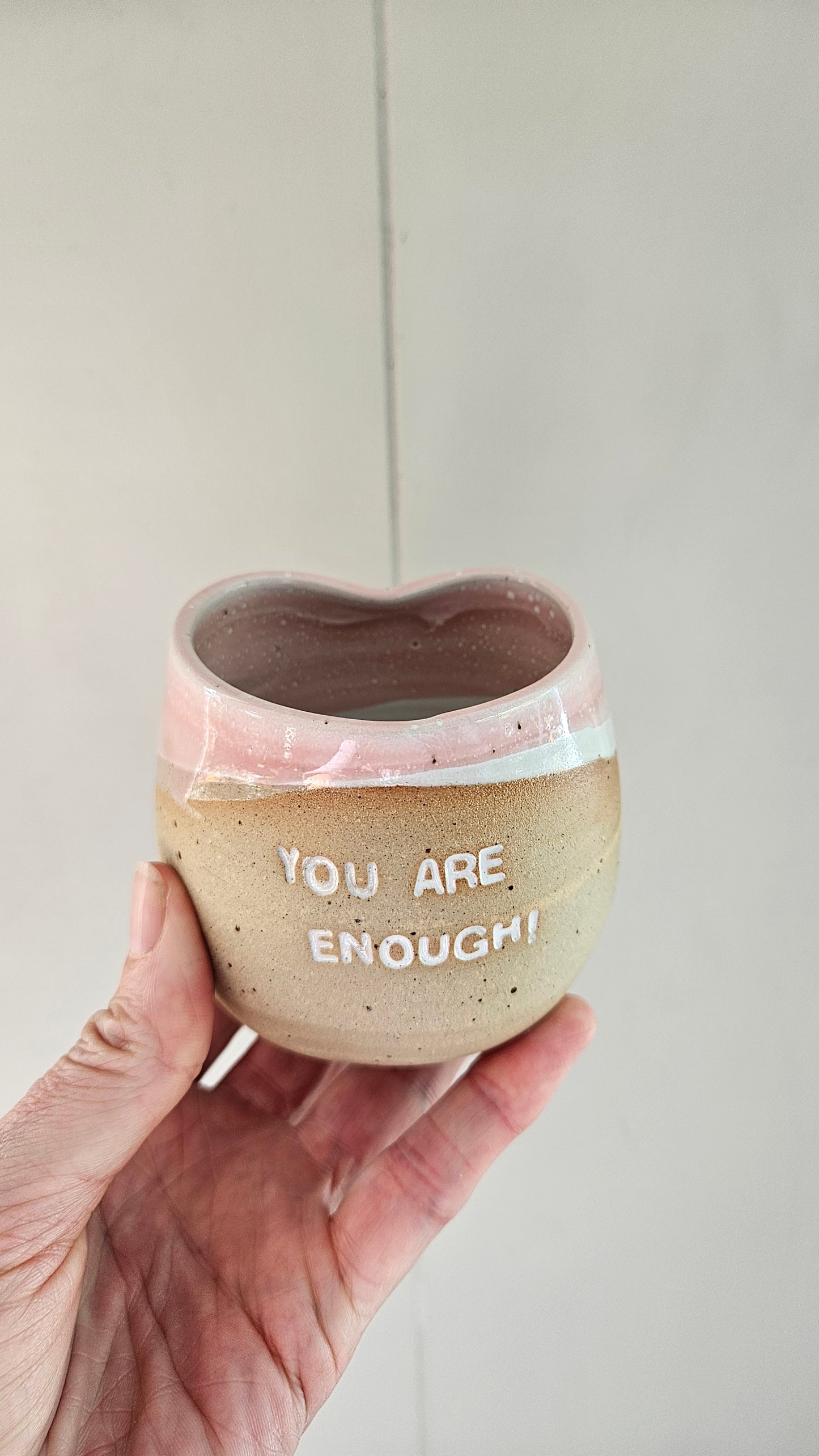 Affirmation Heart tumblers