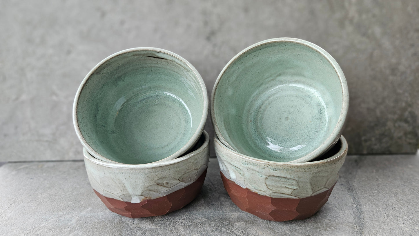 Red Rock Faceted bowls