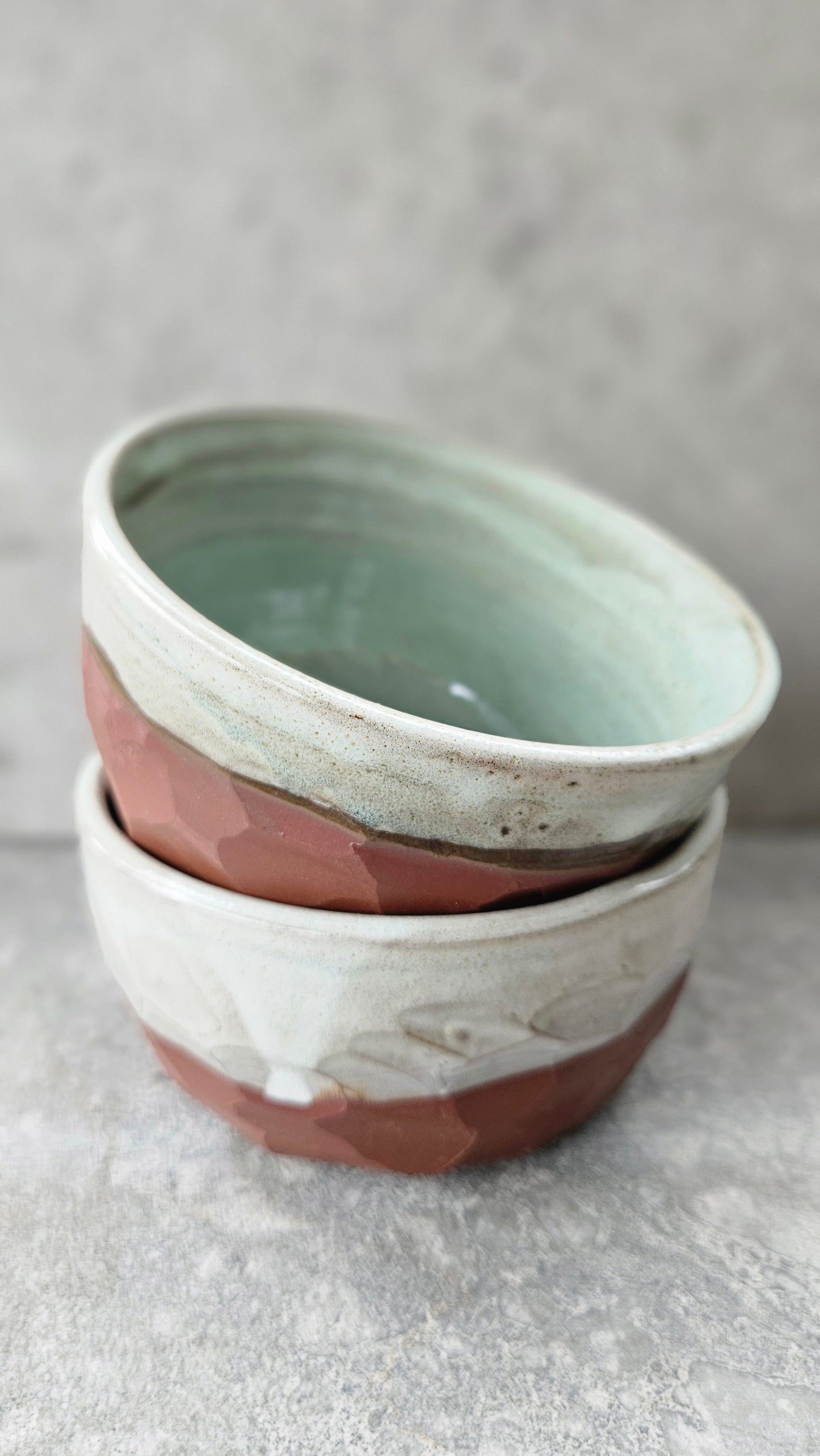 Red Rock Faceted bowls
