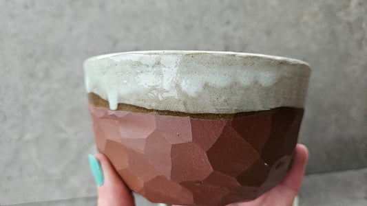 Red Rock Faceted bowls